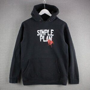 Simple Plan Vintage Logo Hoodie Mens Small Alstyle